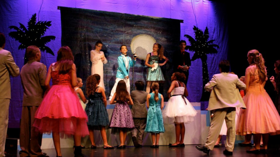 Children performing Grease
