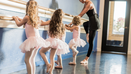 Girls in ballet camp