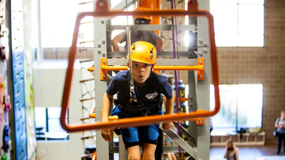 Climbing at Funtopia