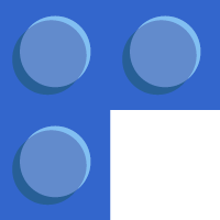 top left blue